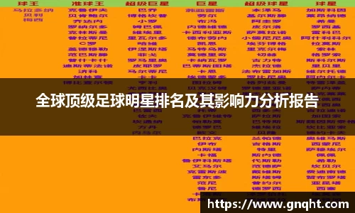 全球顶级足球明星排名及其影响力分析报告